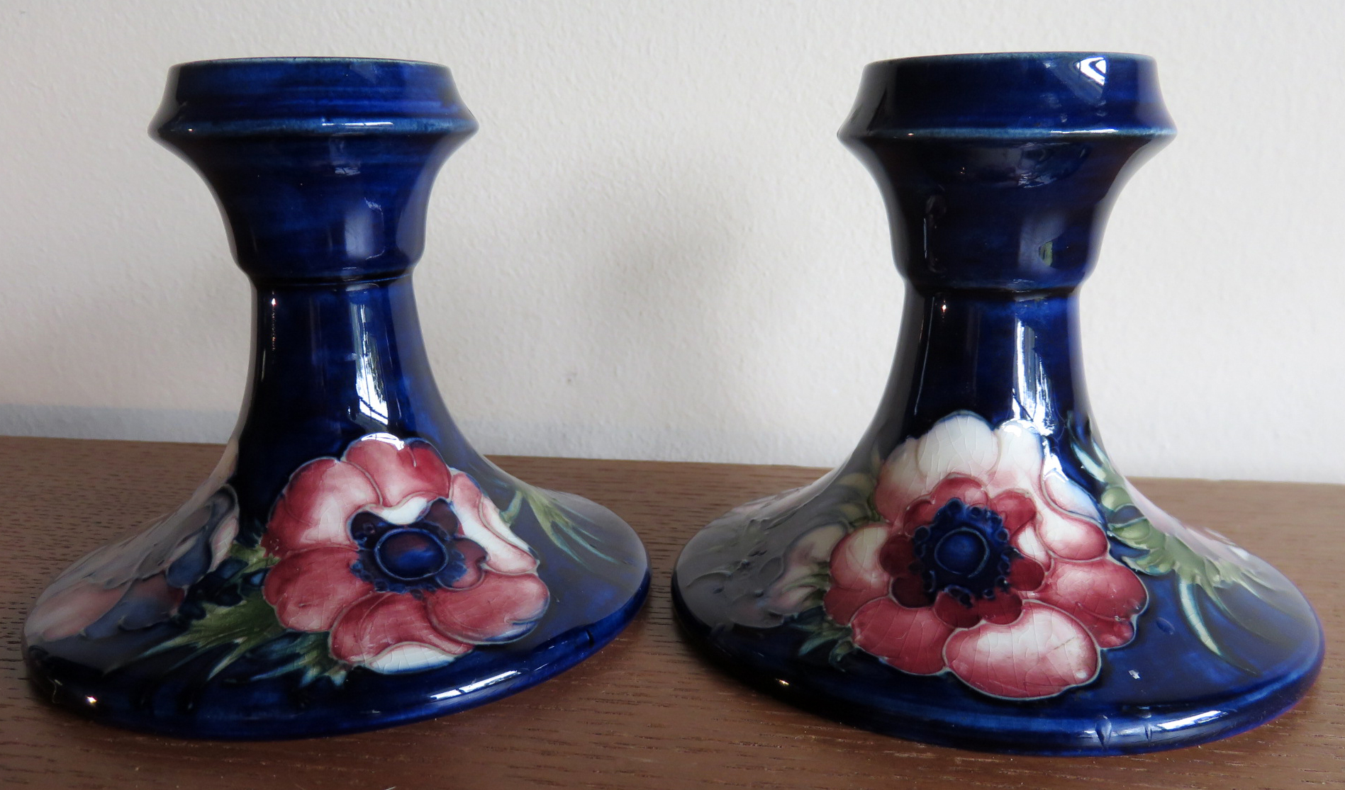 Moorcroft Anemone Cobalt Blue Bowl